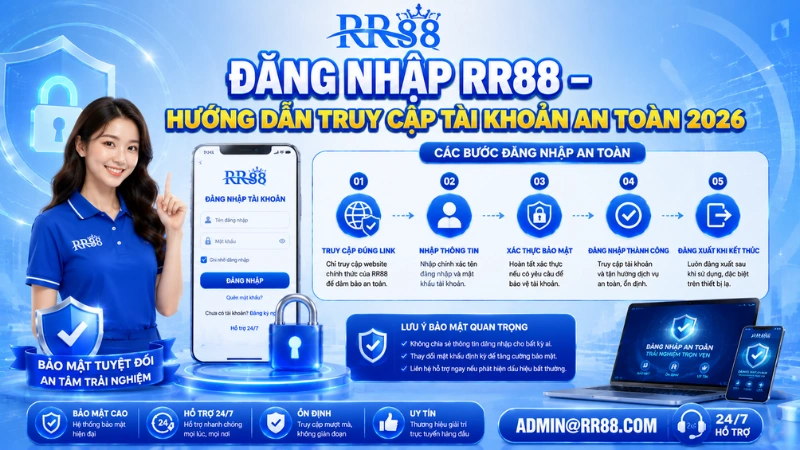 Đăng Nhập RR88 – Hướng Dẫn Truy Cập Tài Khoản An Toàn 2026