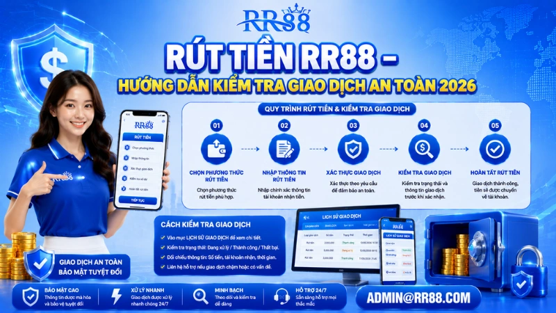 Rút Tiền RR88 – Hướng Dẫn Kiểm Tra Giao Dịch An Toàn 2026